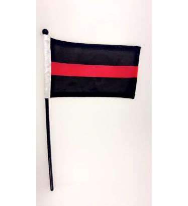 4"x6" Hand-held Mini Thin Red Line Flags